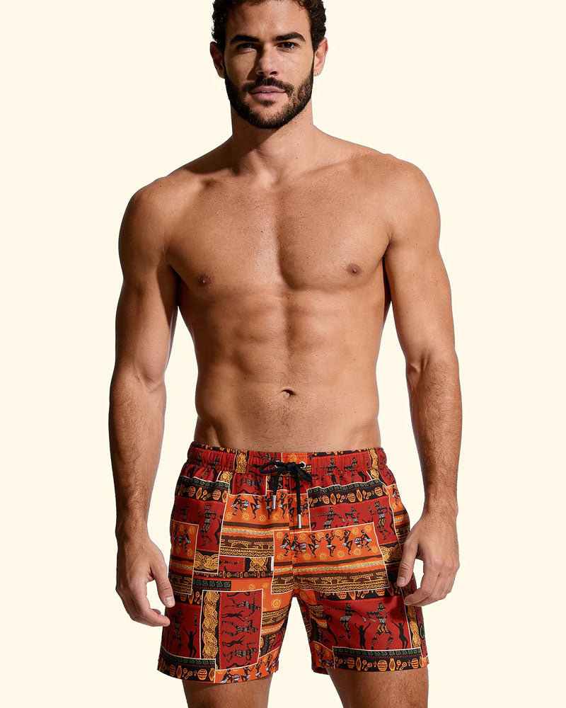 F**k Costume Boxer con Fantasia Colore Arancione