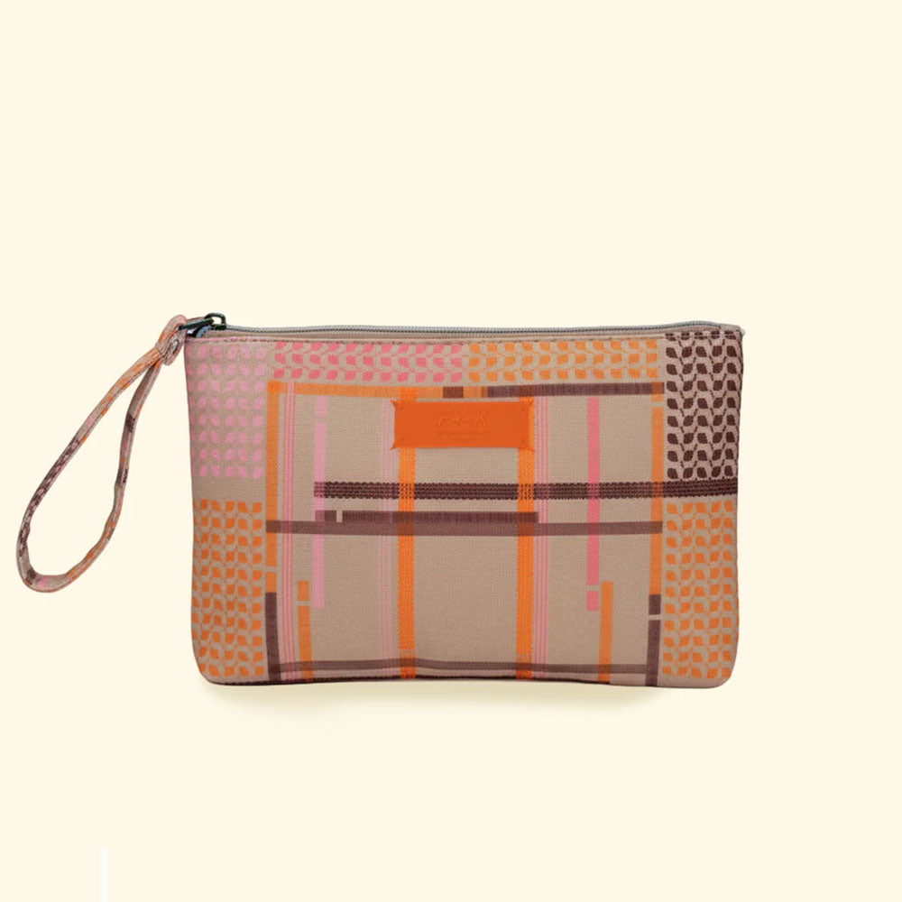 F**k Pochette Mini Fantasia Colore Arancione Geometrico