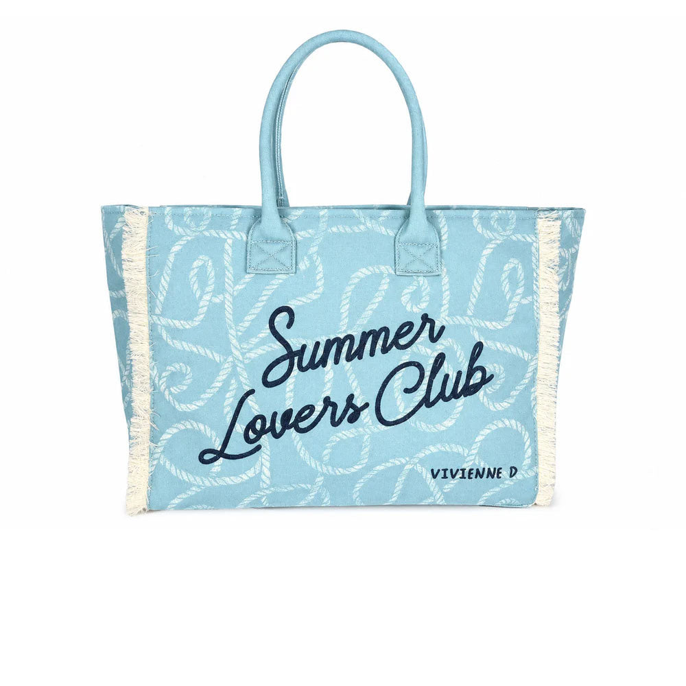 Vivienne D Borsa Carola Mare Colore Azzurro