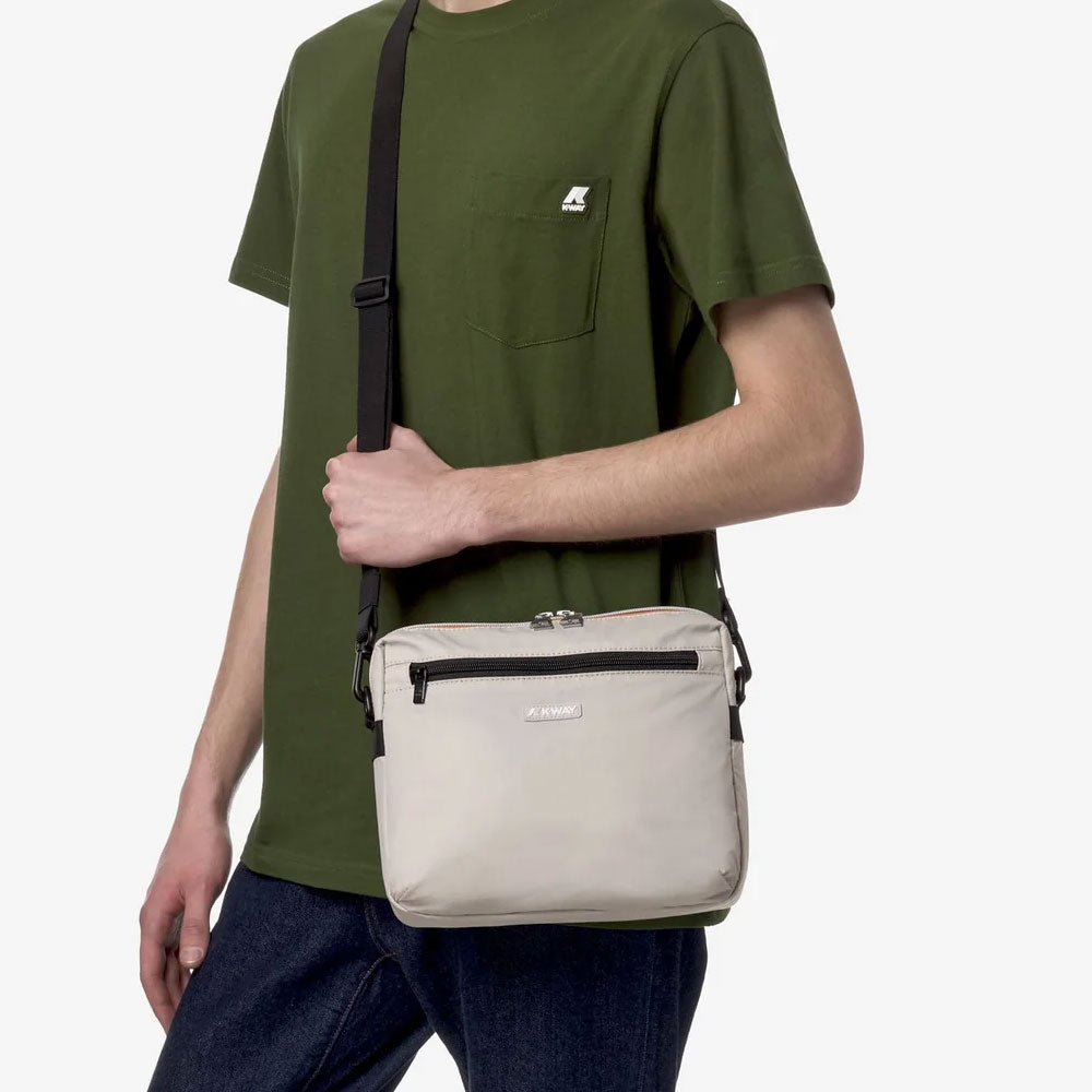 K-Way Borsello Moire Colore Beige