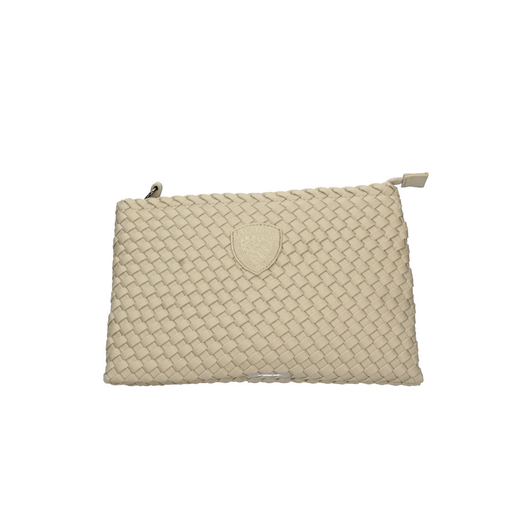 Blauer Pochette in Neoprene Colore Beige