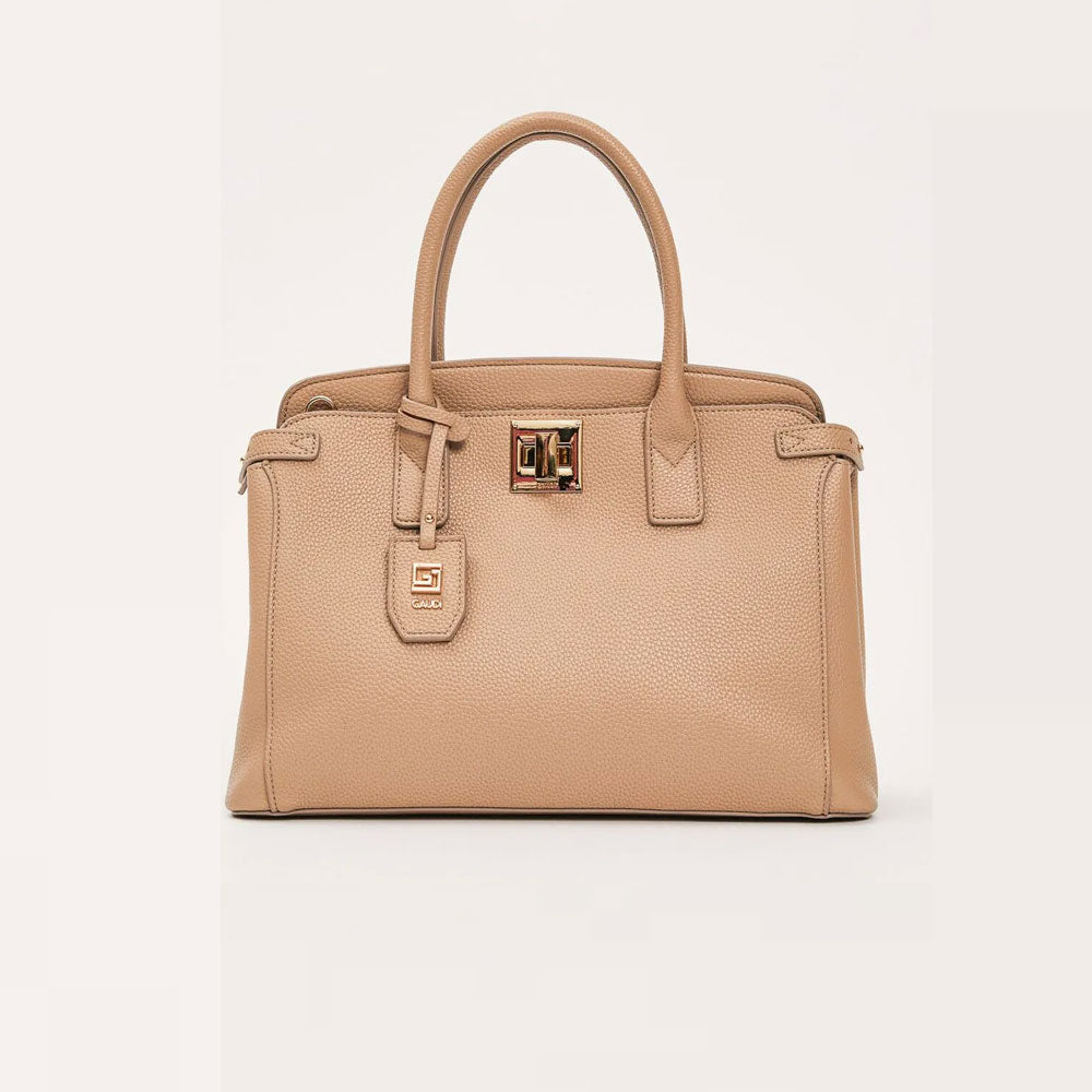 Gaudì Borsa Top Handle in Similpelle Colore Beige