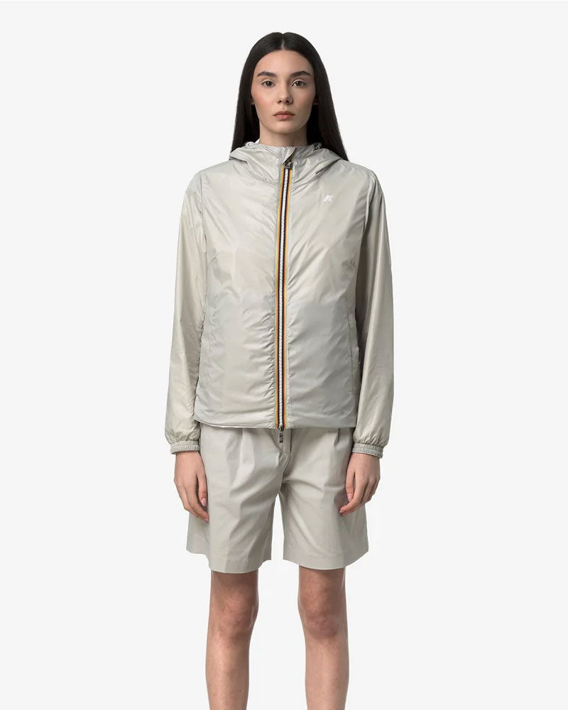 K-Way Giacca Lil 2.0 Plus.2 Reversible Colore Bianco/Beige
