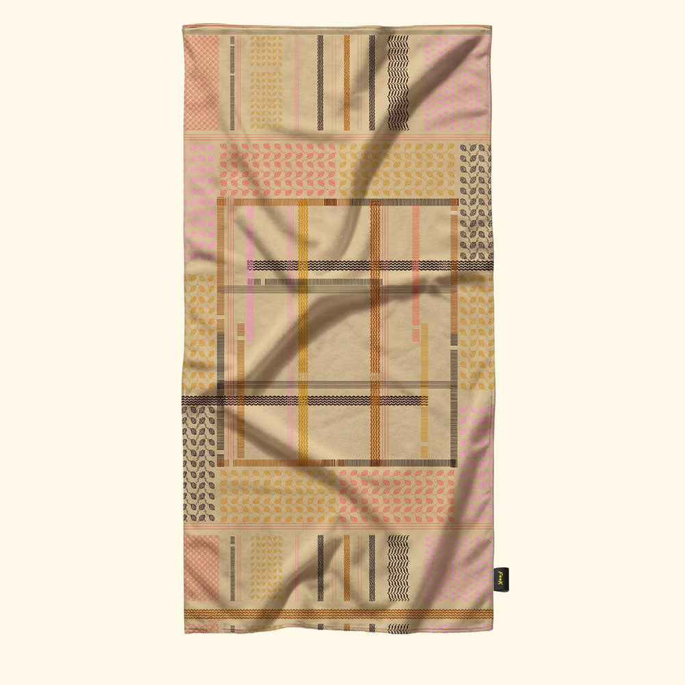 F**k Telo Mare Reverse Fantasia Colore Beige Geometrico