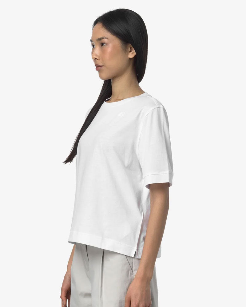 K-Way T-Shirt Selune Jersey Colore Bianco