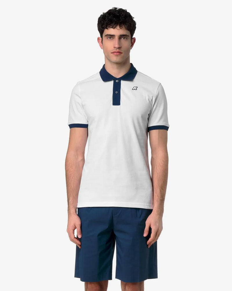 K-Way Polo Vic-Vormir Pique Colore Bianco