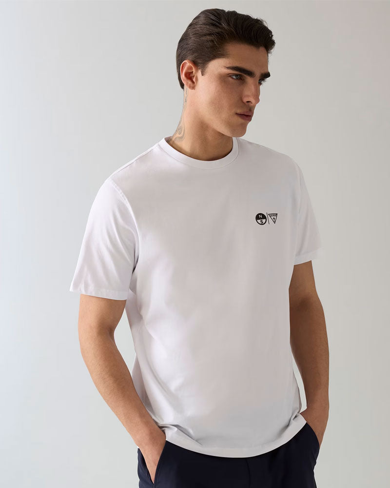 Guess T-Shirt con Logo Stampato Colore Bianco