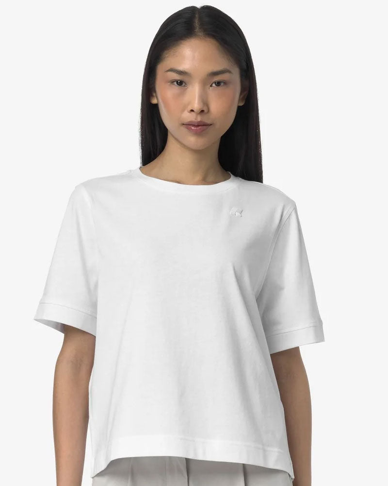 K-Way T-Shirt Selune Jersey Colore Bianco