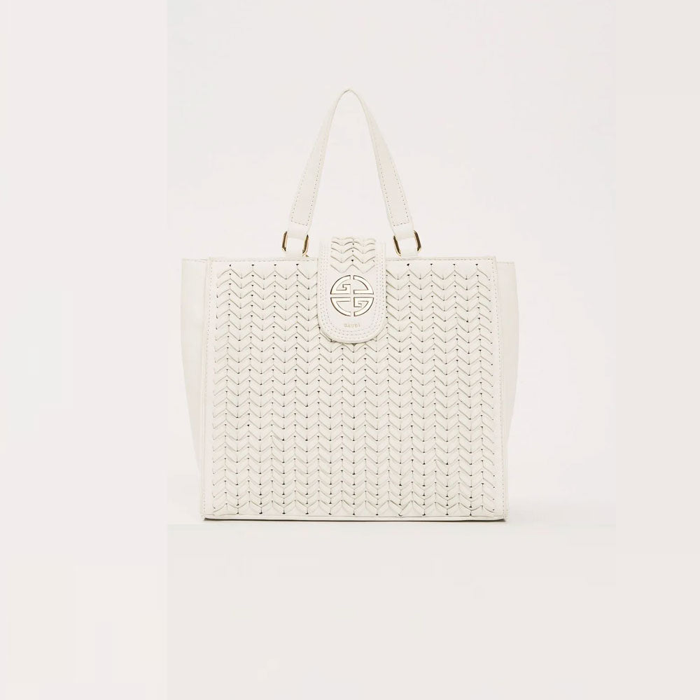 Gaudì Borsa Shopping in Similpelle Colore Bianco