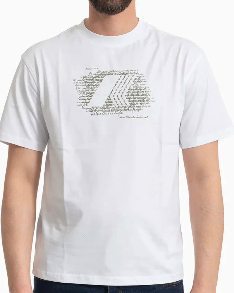 K-Way T-Shirt Solo Jersey History Colore Bianco Puro
