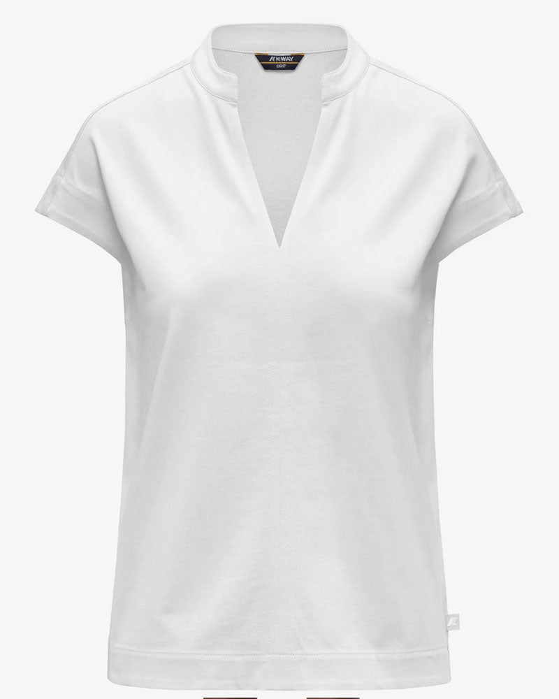 K-Way T-Shirt Isele Jersey Colore Bianco