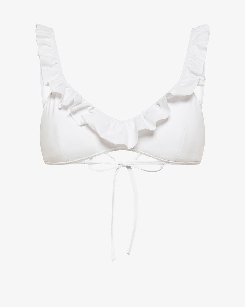 Sun68 Top Mare con Rouches Colore Bianco