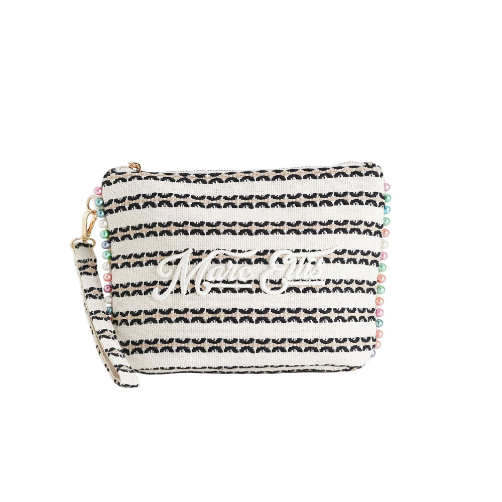 Marc Ellis Pochette Cassy Indy 26 Tinta Unita Colore Bianco/Nero