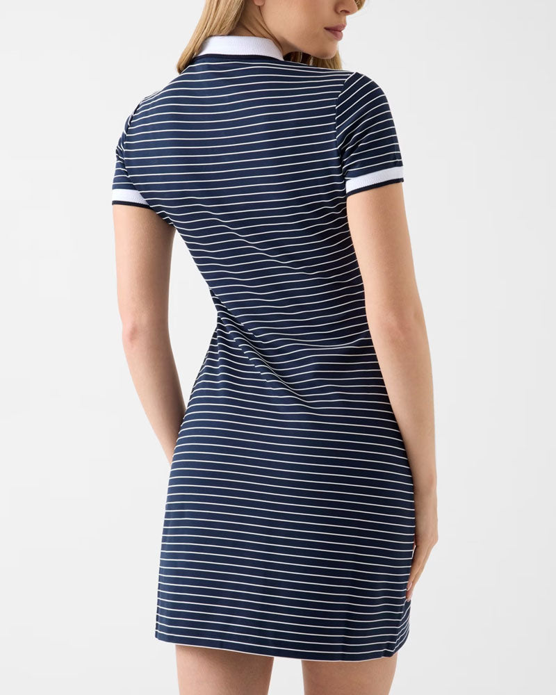 Guess Abito Polo a Righe Colore Blu