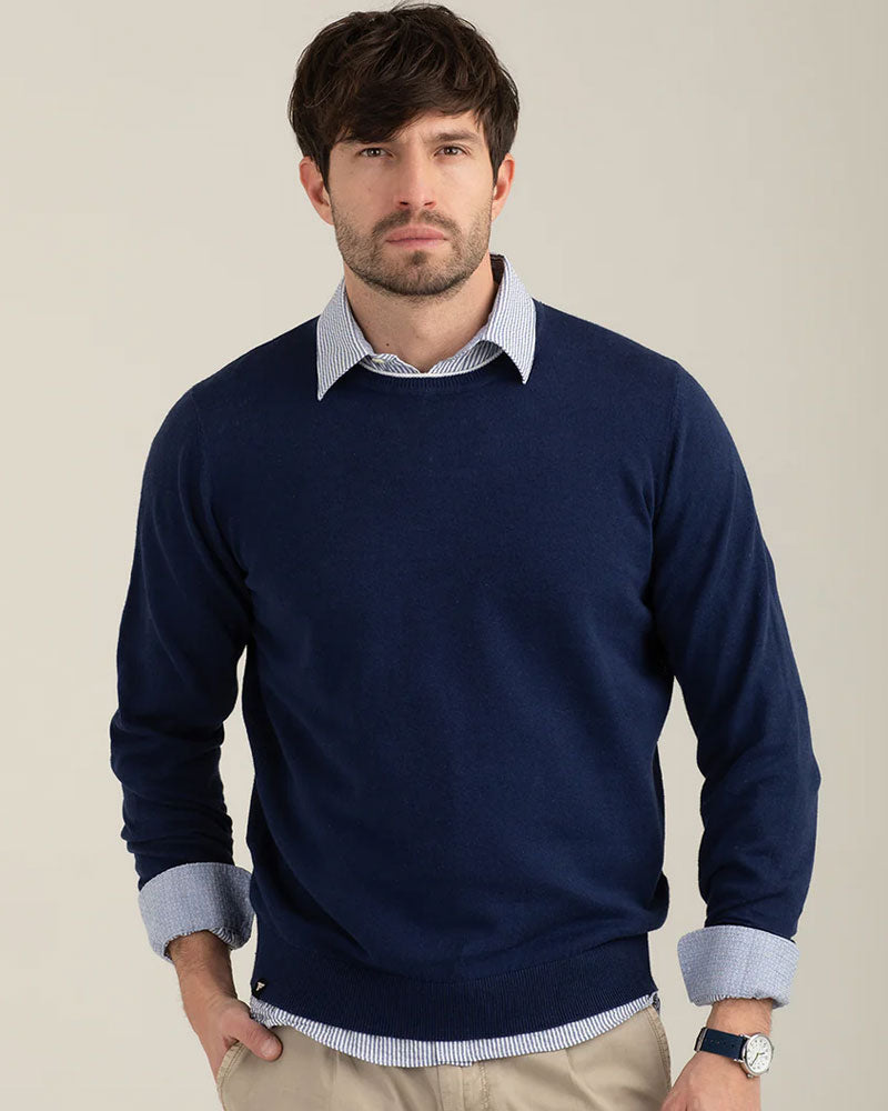 Fred Mello Maglioncino Girocollo Colore Blu