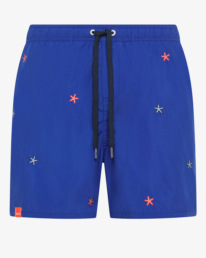 Sun68 Shorts da Bagno Colore Blu Royal