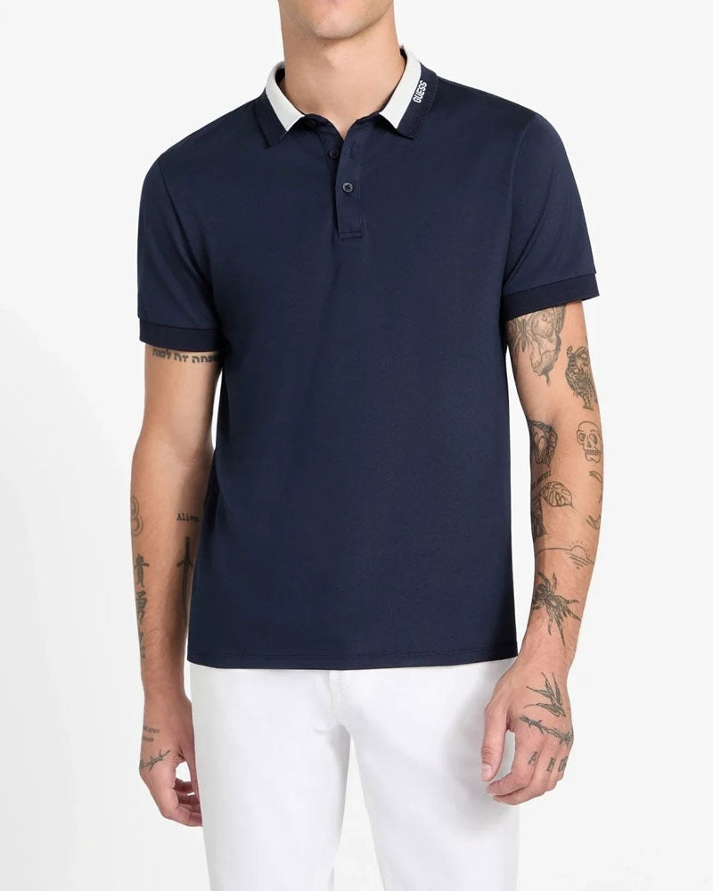 Guess Polo Uomo Manica Corta Colore Blu
