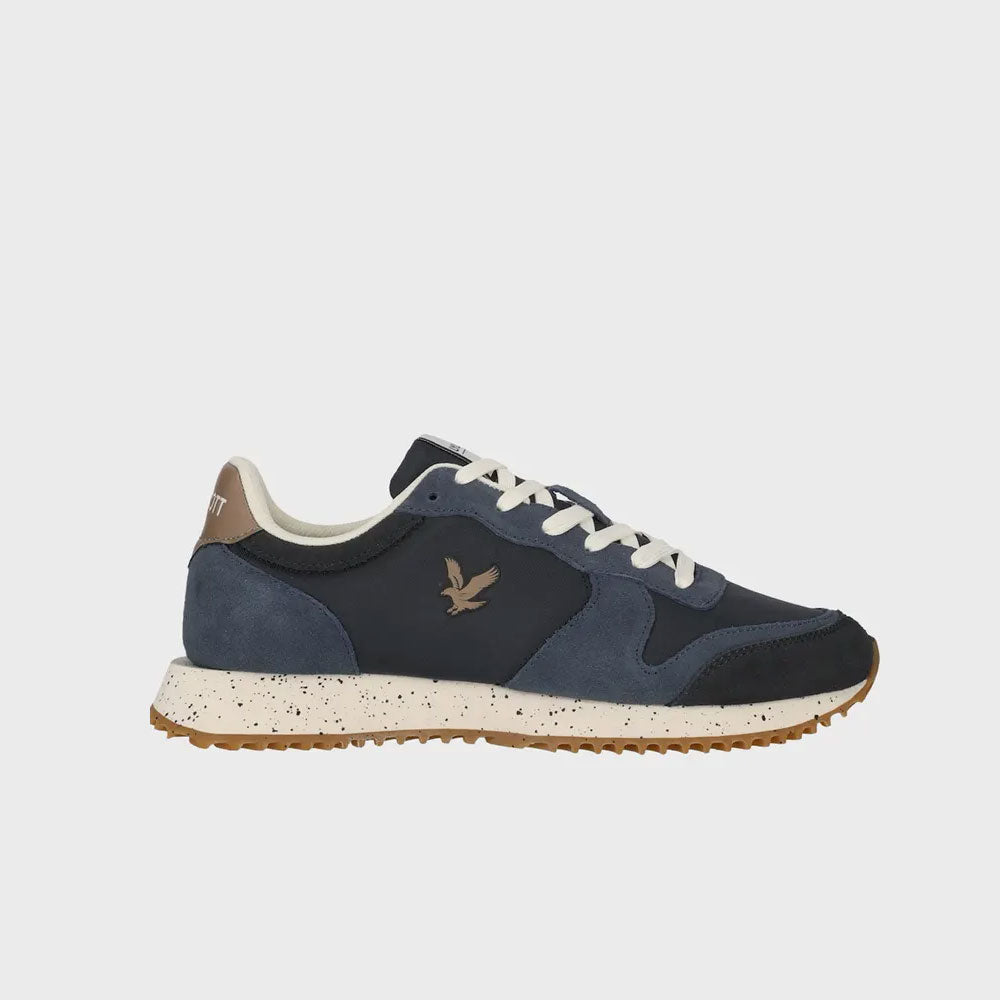 Lyle & Scott GLAM001 Sneakers in Suède Colore Blu