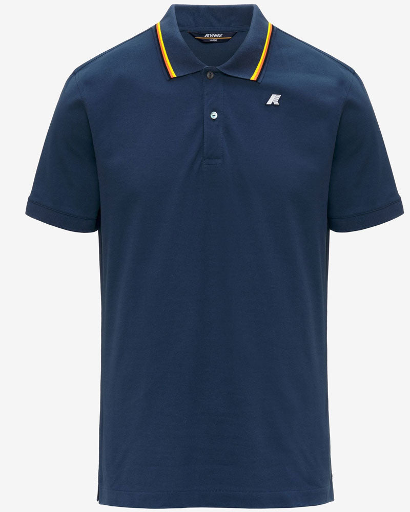 K-Way Jud Pique Slim Polo Uomo Colore Blu Insignia