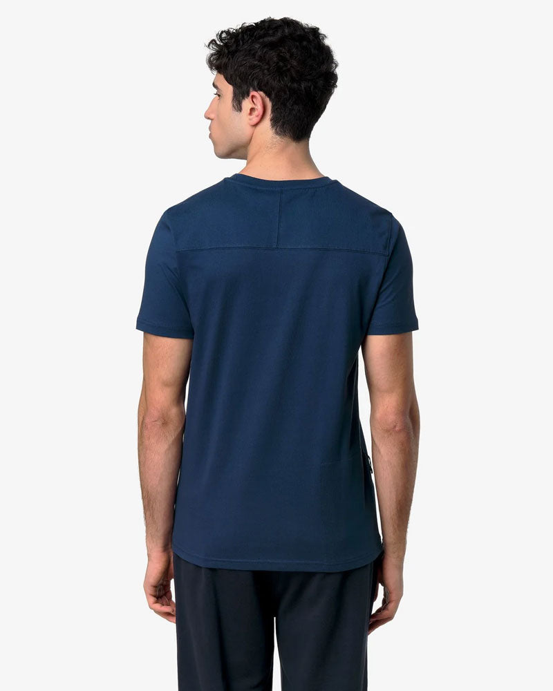 K-Way T-Shirt Leonide in Cotone Colore Blu Insignia