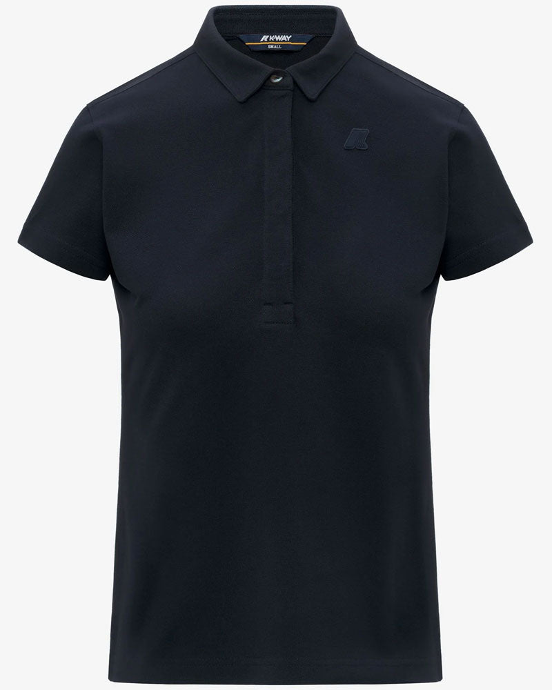 K-Way Polo Amedea Pique Slim Colore Blu Navy