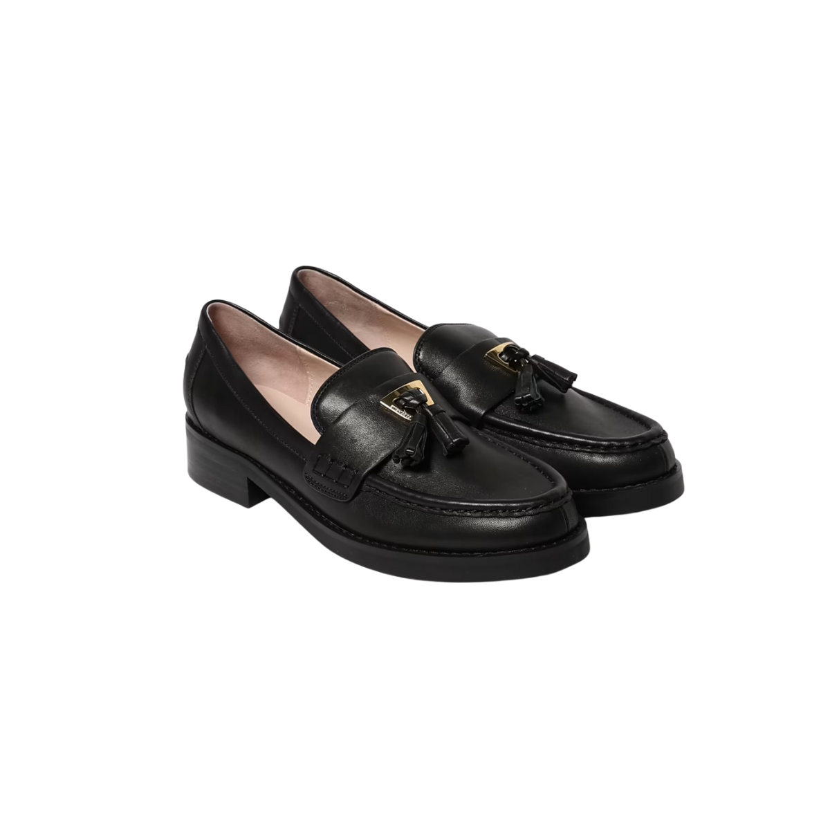 Coccinelle Mocassino in Pelle con Nappe Colore Nero