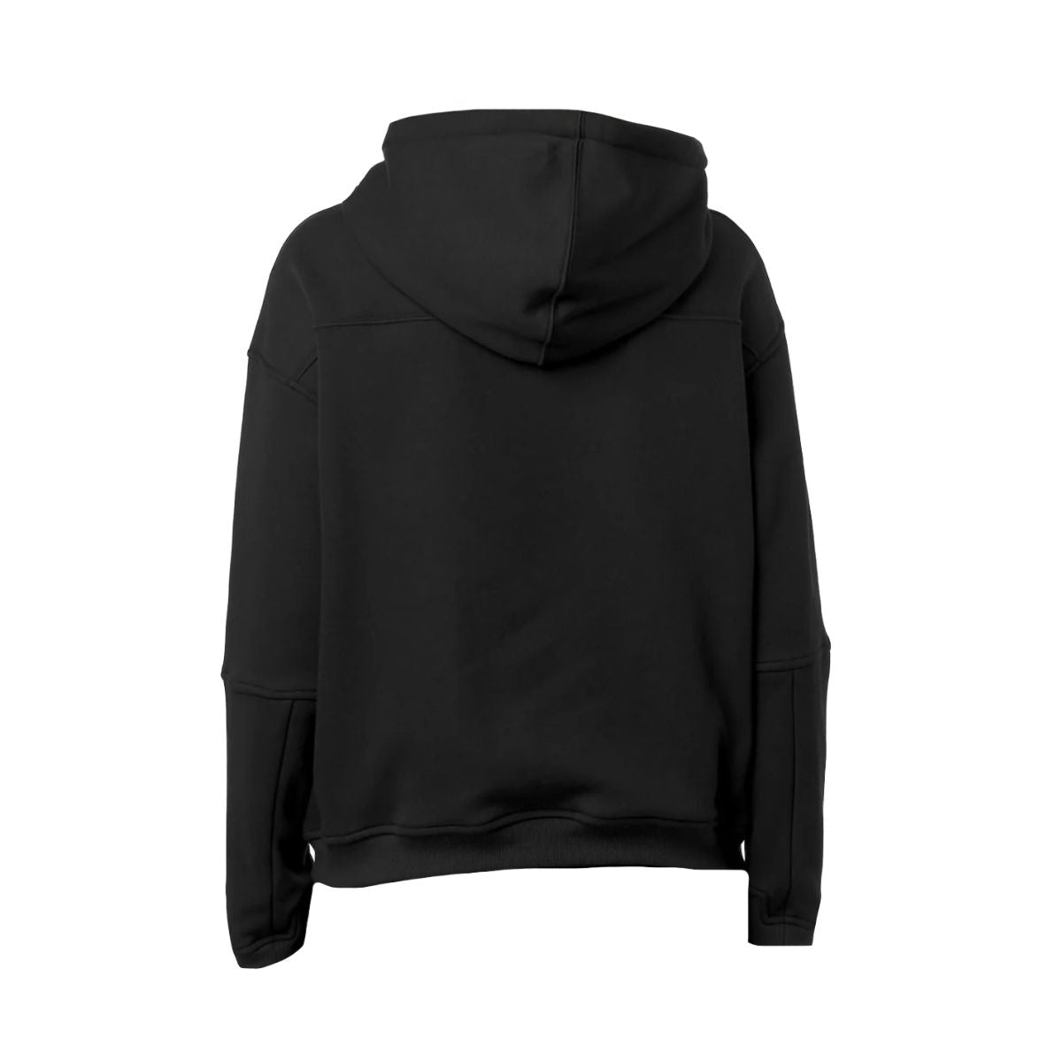 K-Way Felpa Ninette Brushed Pc  in Pile con Cappuccio Regolabile Colore Nero da Donna