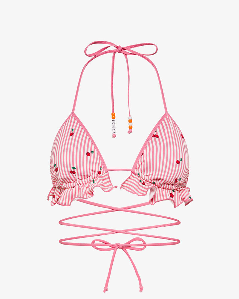 Sun68 Bikini Mare con Rouches Colore Fucsia