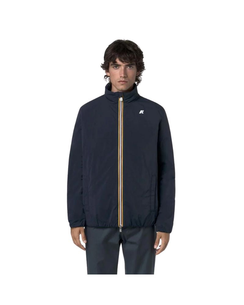 K-Way Giacca Corta Valentine Plain Warm Colore Blu da Uomo