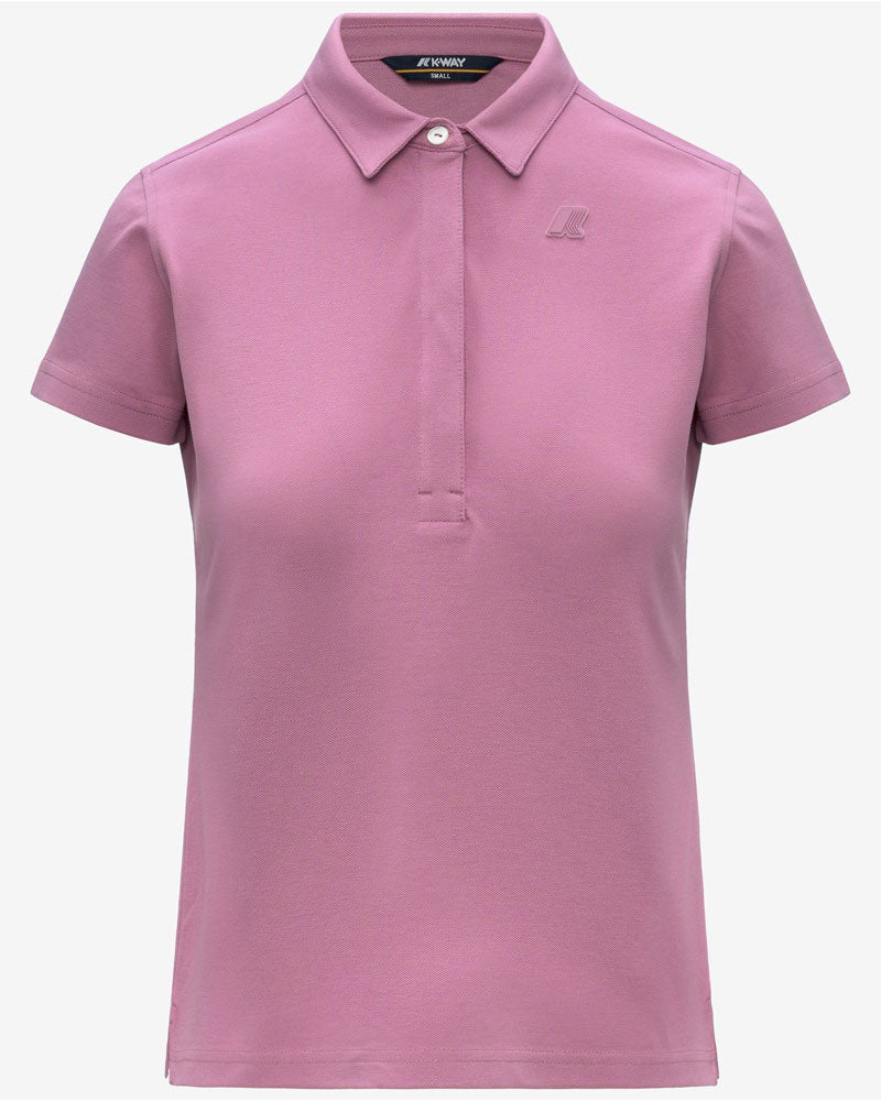 K-Way Polo Amedea Pique Slim Colore Glicine