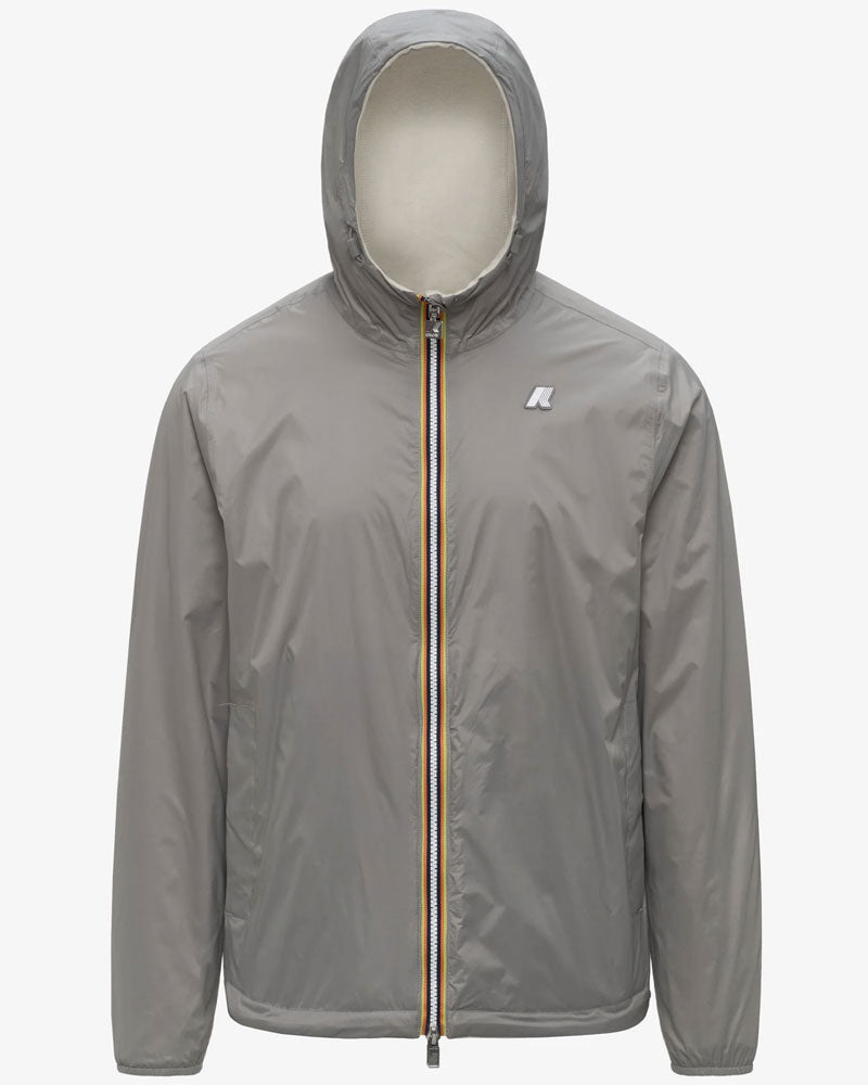 K-Way Giacca Jake Double Interlock Colore Beige/Grigio