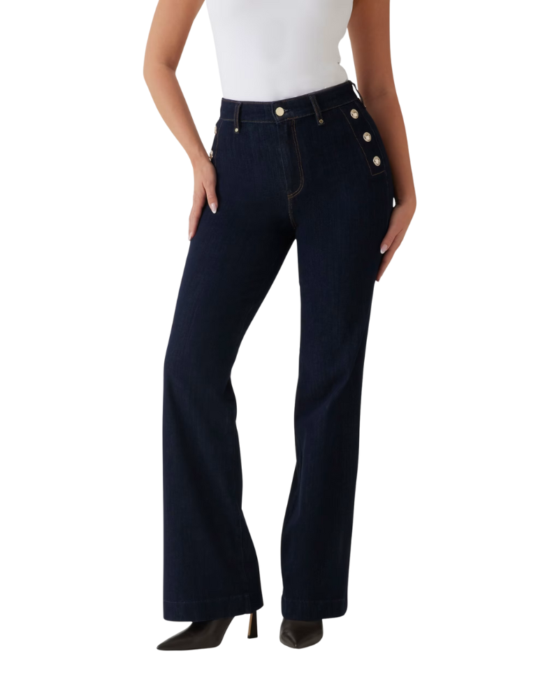 Guess Jeans Chino New Faye Colore Blu da Donna