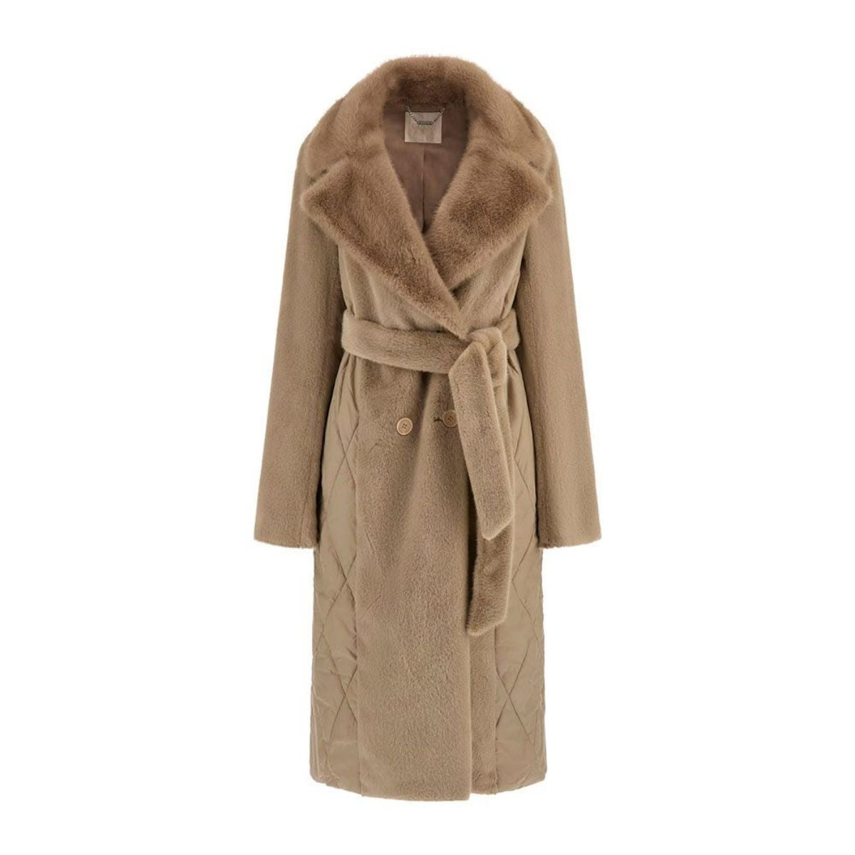 Guess Capotto Jole  Colore Cachi da Donna