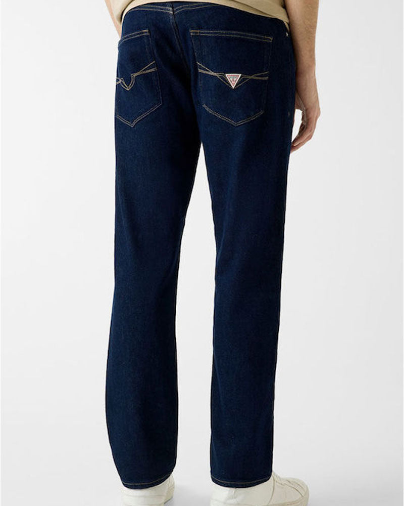 Guess Jeans con Logo Tasca Colore Blu