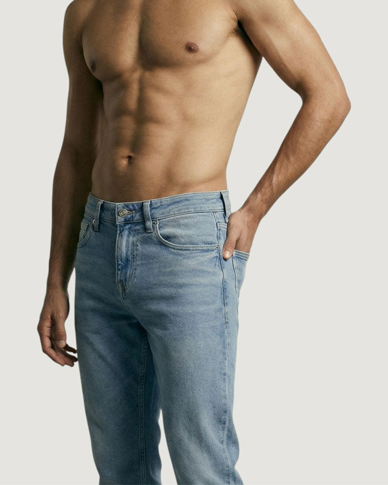 Guess Jeans Vestibilità Dritta Colore Blu Chiaro