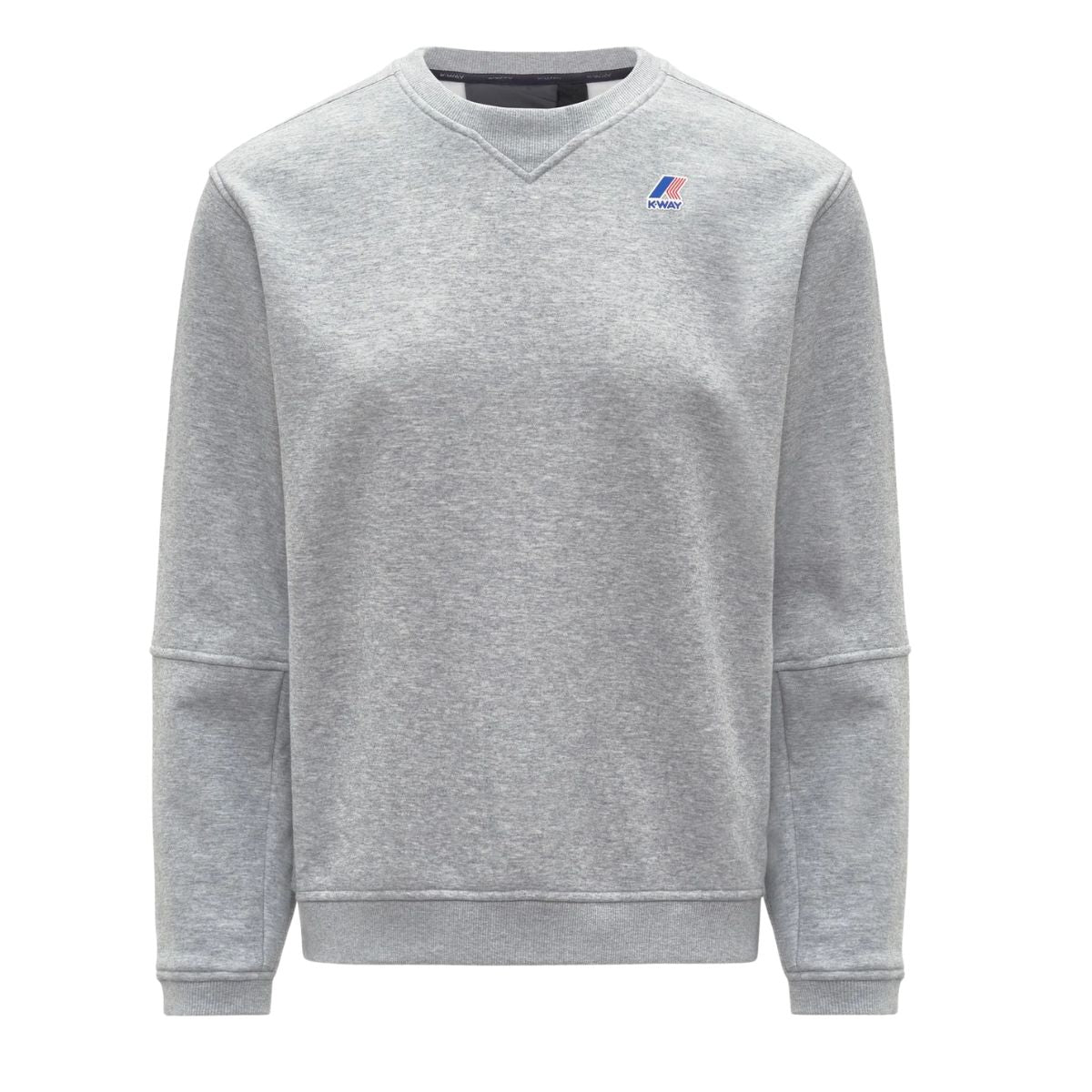 K-Way Felpa Nael Brushed Pc Colore Grigio Unisex  in Pile di Cotone Spazzolato