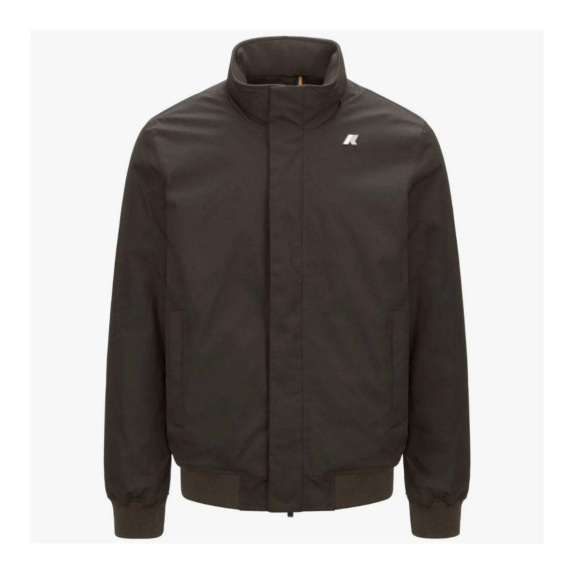 K-Way Giacca Amaury Twill Marmotta Colore Marmotta Corta Impermeabile Uomo con Isolamento PrimaLoft