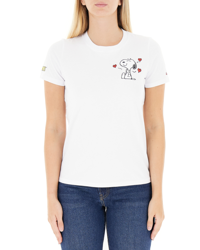 Sun 68 T-shirt Giro Collo Colore Bianco