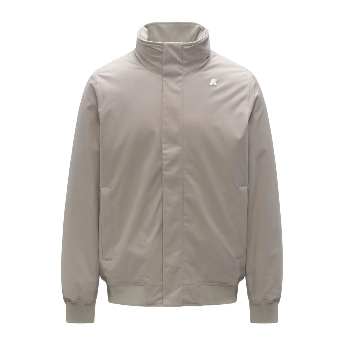 K-Way Giacca Amaury Twill  Colore Beige Corta Impermeabile Uomo con Isolamento PrimaLoft
