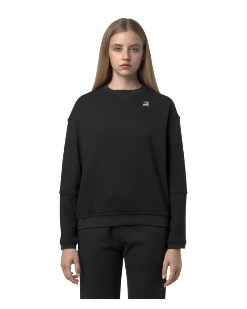 K-Way Felpa Noella Brushed Pc Colore Nero da Donna