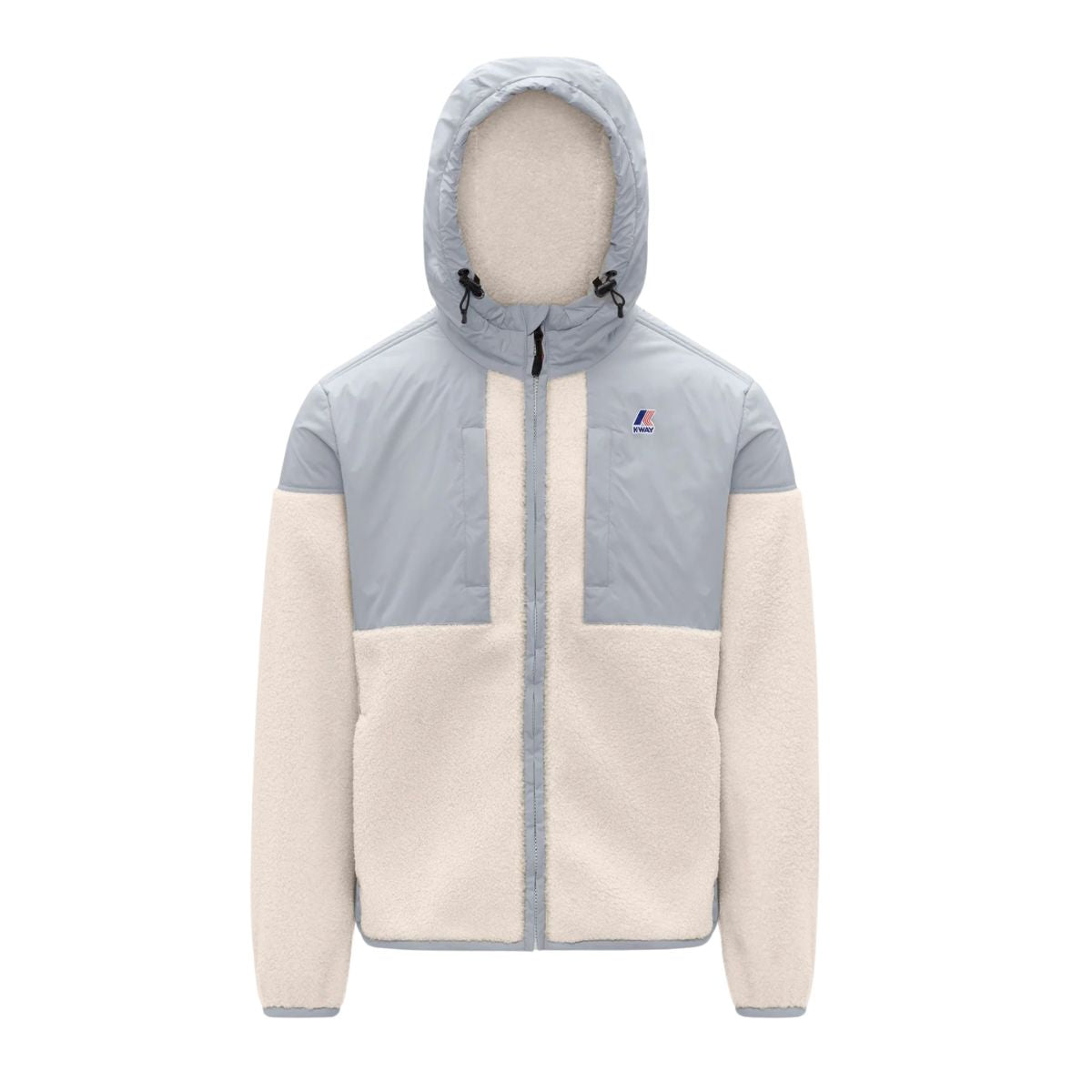 K-Way Giacca Samson 4.0 con Cappuccio Unisex Colore Grigio con Zip InteraiI solamento Sherpa e PrimaLoft
