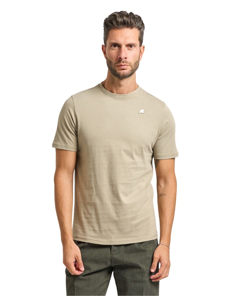 K-way T-shirt Odom Jersey Peach Colore Beige da Uomo