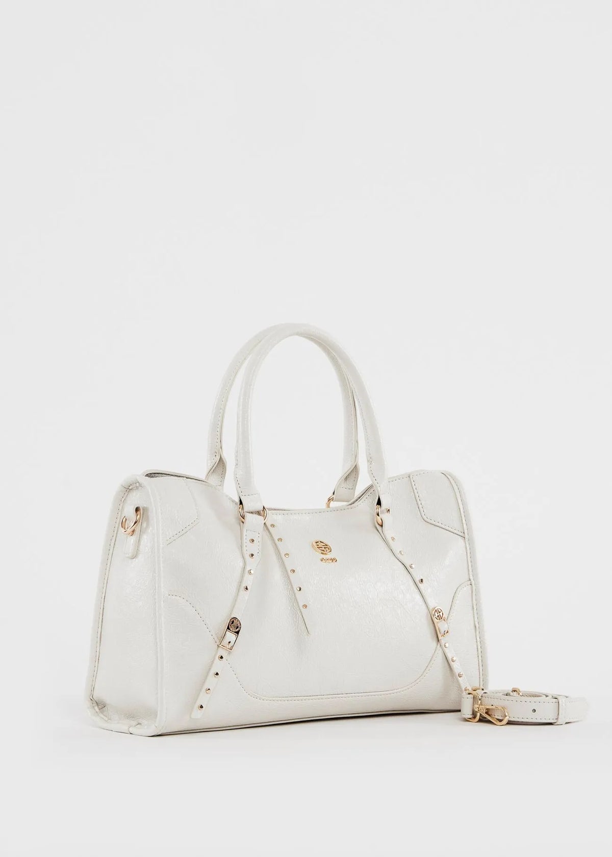 Gaudì Borsa top handle bianca lucida Colore Bianca