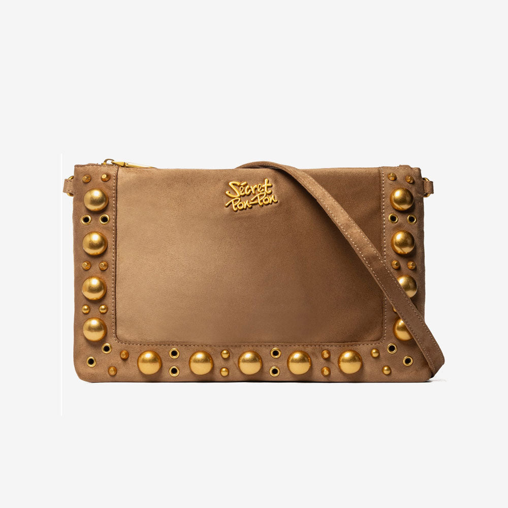 Secret Pon Pon Pochette Tatiana Pouch Colore Light Tan