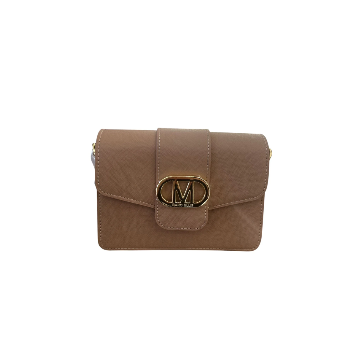 Marc Ellis Borsa A Spalla Flat kourtney Taupe/Gold