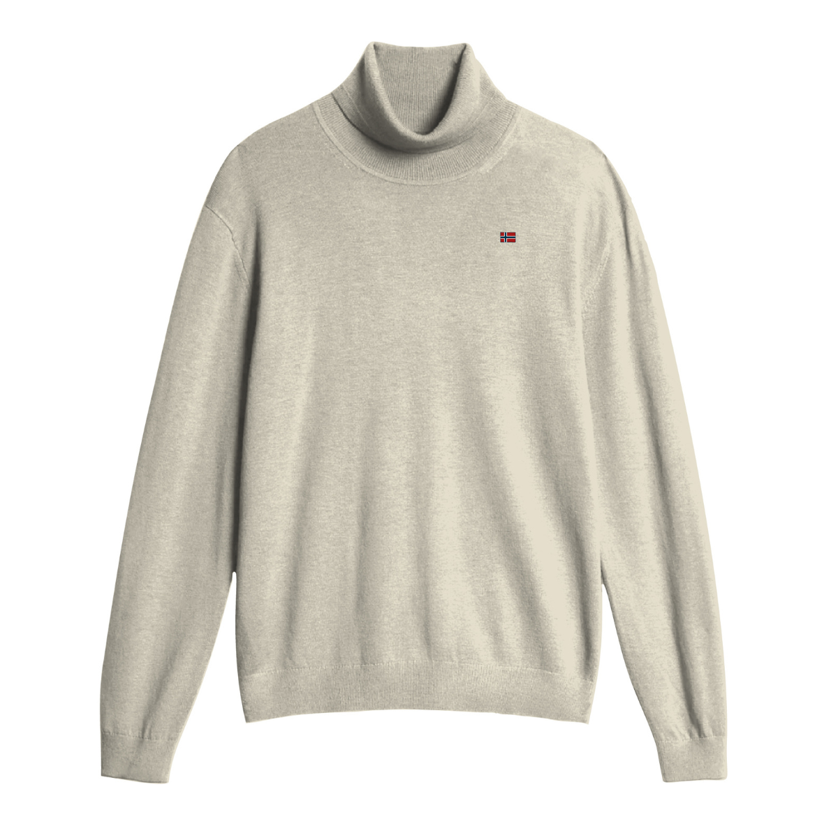 Norway Maglione Collo Alto Colore Ecru