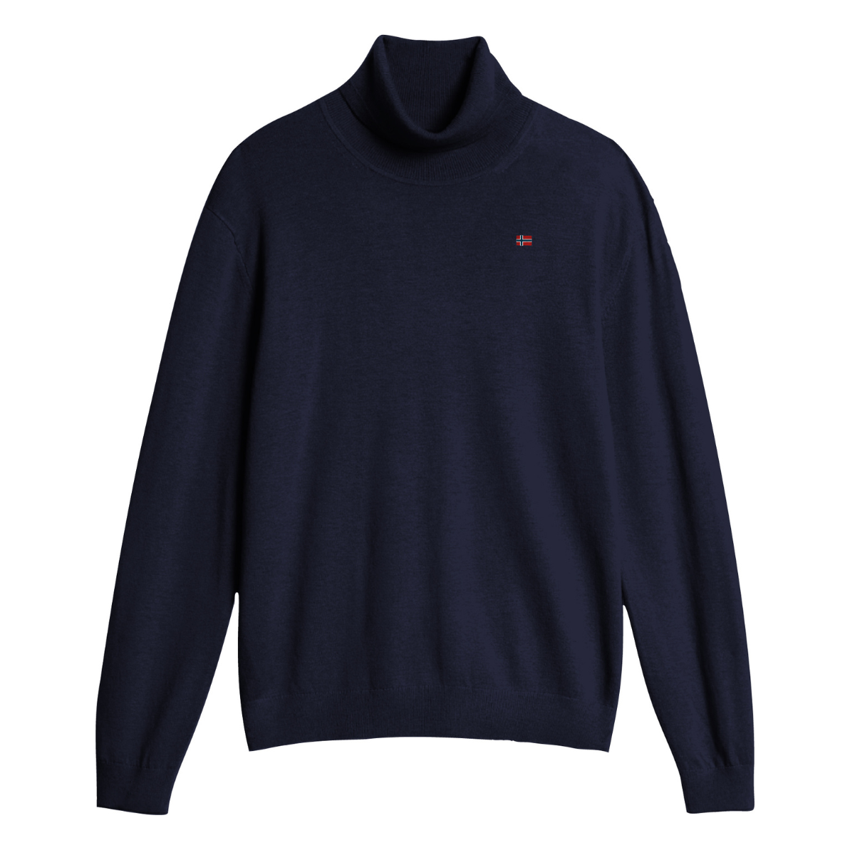 Norway Maglione Collo Alto Colore Blu Navy