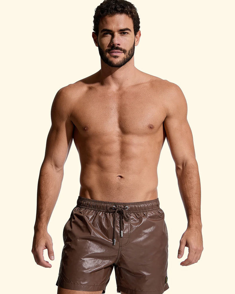 F**k Shorts Mare con Lacci Colore Marrone