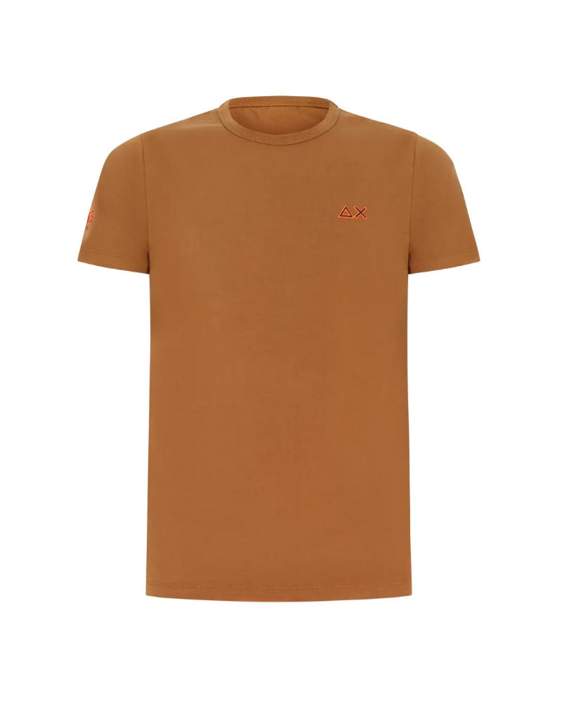Sun68 T-Shirt con Logo Colore Marrone