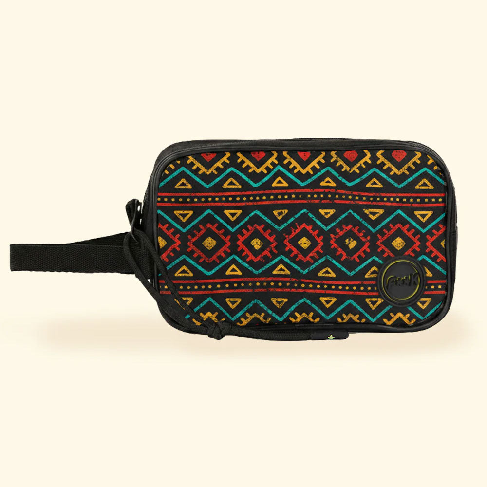 F**k Pochette Mini in Poliestere con Fantasia Colore Arancione